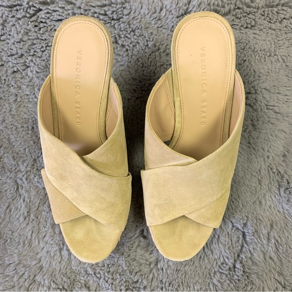 Veronica Beard | Loro Cork Braided Trim Wedge Sandal in Desert Sport Size 6.5 - Picture 2 of 8